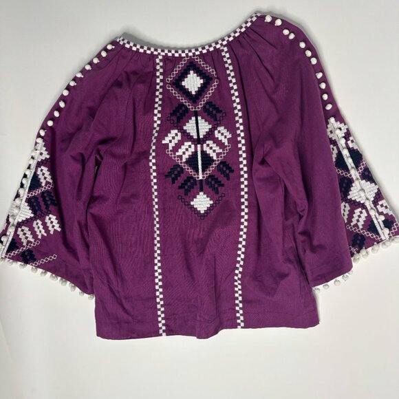 100% linen Etnodim boho blouse - Picture 6 of 10